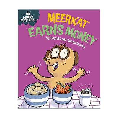英文原版 Money Matters Meerkat Earns Money 钱的问题 猫鼬会赚钱 儿童财商教育科普精装绘本 英文版 进口英语原版书籍