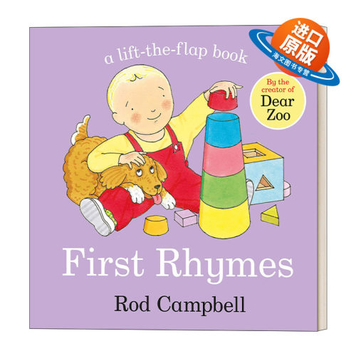 进口英文原版绘本 First Rhymes 韵律童谣 纸板翻翻书 Dear zoo动物园同作者Rod Campbell 儿童英语启蒙认知 亲子互动翻翻玩具书