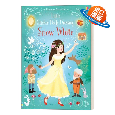 英文原版 Little Sticker Dolly Dressing Snow White 多莉贴纸 白雪公主 英文版 进口英语原版书籍