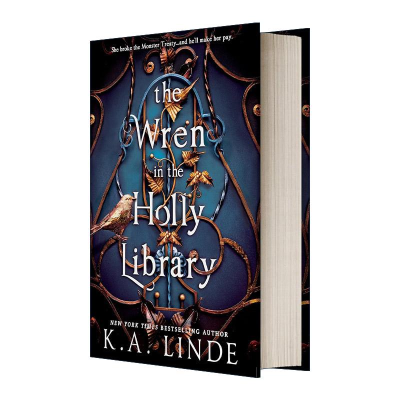 英文原版 The Wren in the Holly Library 冬青图书馆里的鹪鹩鸟 精装 奇幻小说 K.A. Linde 英文版 进口英语原版书籍