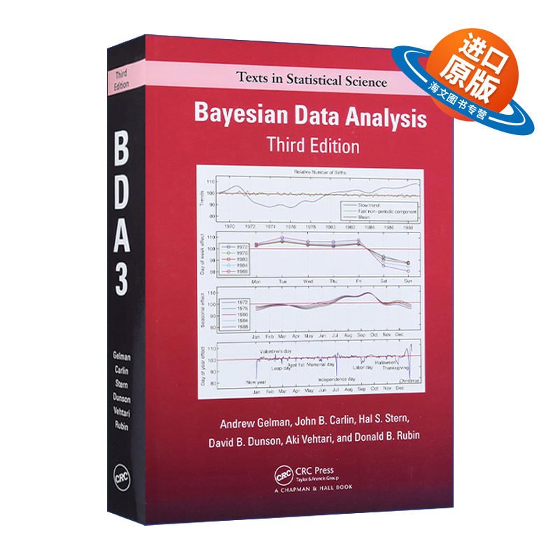 英文原版 Bayesian Data Analysis 贝叶斯数据分析 第3版 豆瓣阅读 精装 英文版 进口英语原版书籍