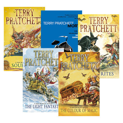 英文原版 Discworld Novel 碟形世界系列1-5 五册套装 畅销科幻小说 Terry Pratchett 英文版 进口英语原版书籍
