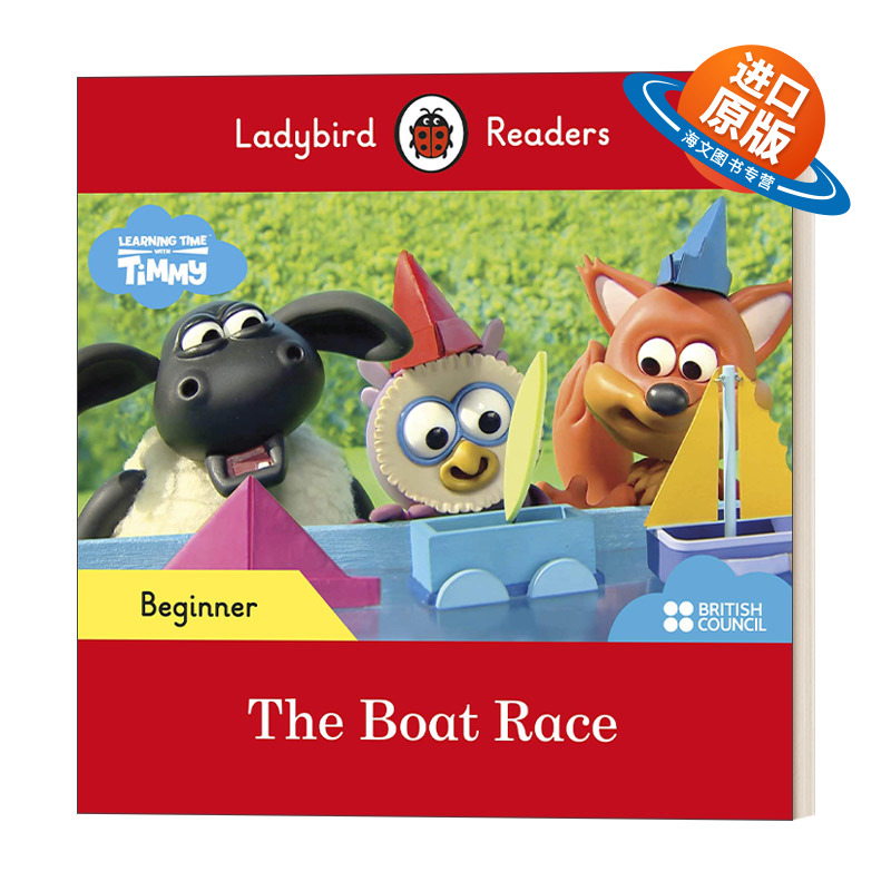 英文原版 First Words with Timmy The Boat Race 小瓢虫分级读物入门级 小小羊提米的划船竞赛 英文版 进口英语原版书籍
