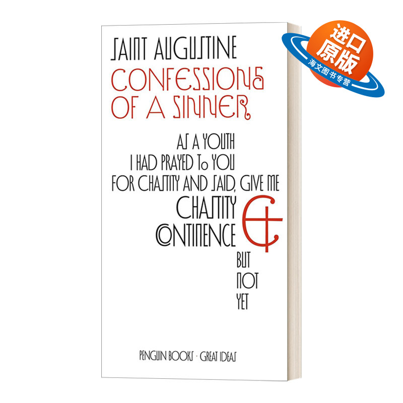 英文原版 Confessions of a Sinner 忏悔录 圣奥古斯丁 企鹅伟大思想系列 英文版 进口英语原版书籍