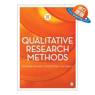 英文原版 Qualitative Research Methods 质性研究方法 莫妮卡·亨宁克 英文版 进口英语原版书籍