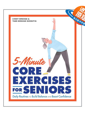 英文原版 5-Minute Core Exercises for Seniors 5分钟老年人核心锻炼 英文版 进口英语原版书籍