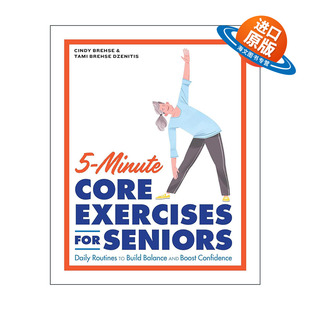 英文原版 5-Minute Core Exercises for Seniors 5分钟老年人核心锻炼 英文版 进口英语原版书籍