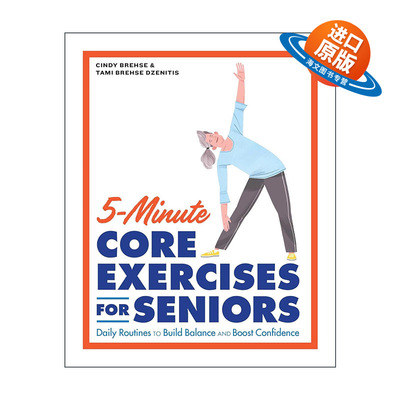 英文原版 5-Minute Core Exercises for Seniors 5分钟老年人核心锻炼 英文版 进口英语原版书籍