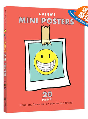 英文原版 Raina's Mini Posters 文创明信片 纽约时报畅销书作者 英文版 进口英语原版书籍儿童外文书