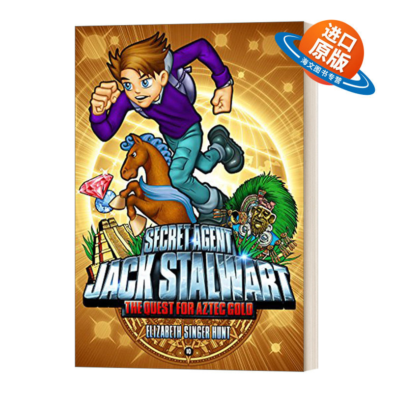 英文原版 Secret Agent Jack Stalwart Book 10 The Quest for Aztec Gold Mexico 秘密特工之墨西哥篇 英文版 进口英语原版书籍