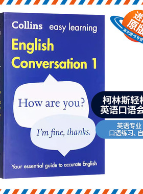 正版 柯林斯轻松学英语口语会话 1 英文版书 Easy Learning English Conversation Book 1 英文原版进口书籍