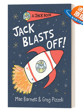 英文原版 A Jack Book 02 Jack Blasts Off 兔子杰克之书系列2 杰克离开了 儿童精装章节桥梁书故事绘本 幽默笑话 英文版 进口书籍