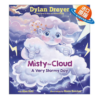 英文原版 Misty the Cloud A Very Stormy Day 云朵米斯蒂 暴风雨的一天 幼儿儿童启蒙认知绘本 情绪调节管理早教 精装进口英语书