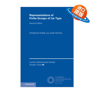 李型有限群 Representations Lie 英文原版 表示论 进口英语原版 Finite 英文版 书籍 Groups 伦敦数学会学生文本系列 Type