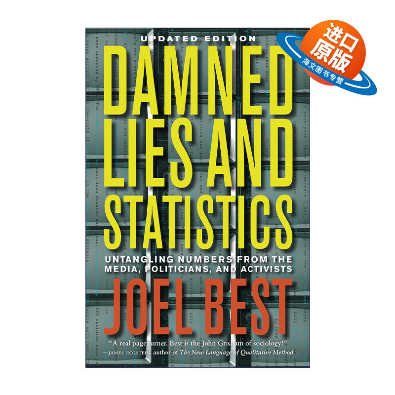 英文原版 Damned Lies and Statistics 该死的谎言与统计数据 从媒体 政客和激进主义者那里弄清数字 英文版 进口英语原版书籍