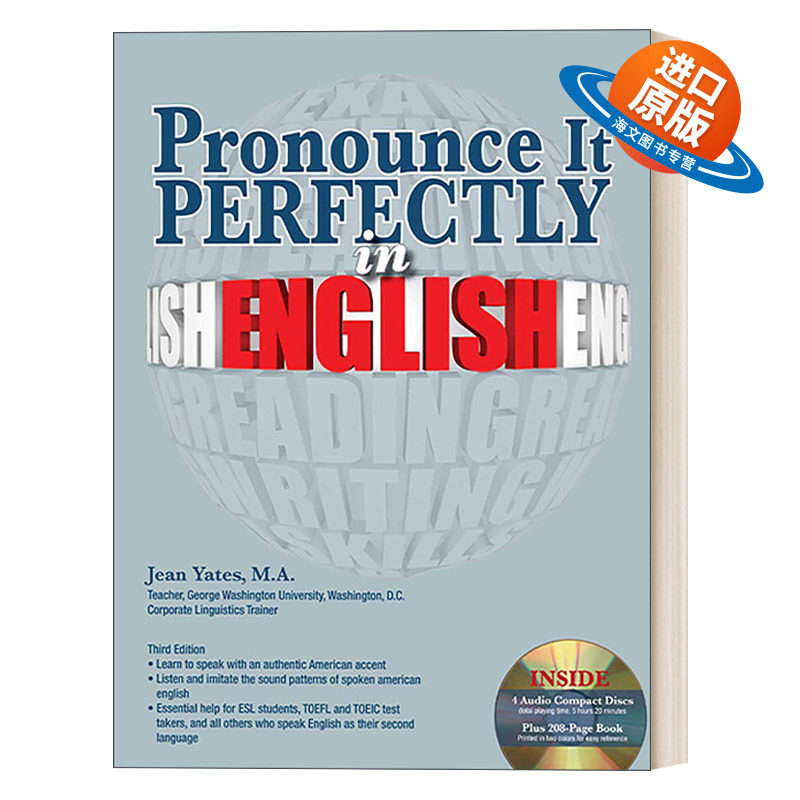 英文原版 Pronounce it Perfectly in English with Online Audio 完美美语语音教程 英文版 进口英语原版书籍