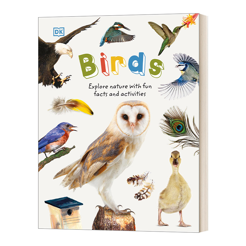 英文原版 Birds with Fun Facts and Activities 鸟类 探索自然与有趣的事实 精装 英文版 进口英语原版书籍 书籍/杂志/报纸 儿童读物原版书 原图主图