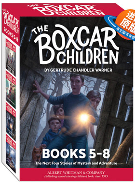 棚车少年5-8册全套 英文原版小说 The Boxcar Children Mysteries Books英语章节桥梁书 美国经典儿童读物 励志故事书籍