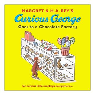 英文原版 Curious George Goes to a Chocolate Factory 好奇猴乔治去巧克力工厂 儿童趣味图画故事绘本 英文版 进口英语原版书籍