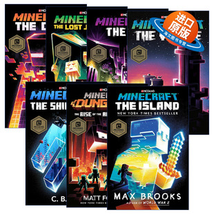 英文原版 Minecraft 我的世界精装系列1-7册 官方小说 地下城 远航 海岛 破碎 失落的日记 结束/终章 沉船/海滩 英文版 进口原版书