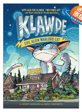 英文原版 Klawde Evil Alien Warlord Cat 02 Enemies 邪恶猫大帝克劳德系列2 儿童章节桥梁书 幽默科幻小说 英文版 进口英语书籍