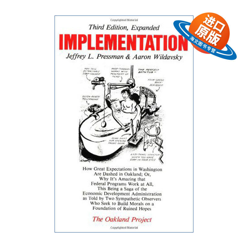 英文原版 Implementation 执行 联邦政府的期望在奥克兰市落空 Jeffrey L. Pressman 英文版 进口英语原版书籍
