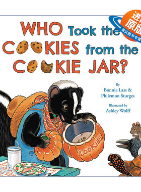 英文原版 Who Took the Cookies from the Cookie Jar 谁从饼干罐里拿走了饼干 经典启蒙儿歌 早教童谣纸板书绘本 英文版