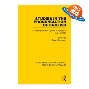 英文原版 Studies in the Pronunciation of English 英语发音研究 吉姆森纪念集 英文版 进口英语原版书籍