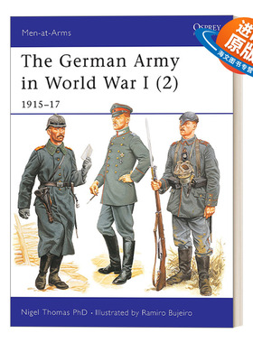 英文原版 The German Army in World War I 2 一战中的德国军队2 1915-1917 历史上的军队系列 英文版 进口英语原版书籍