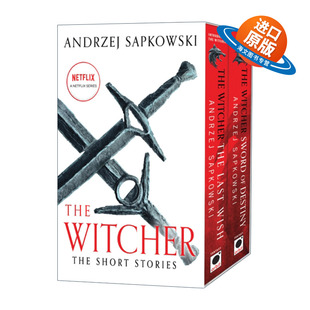 英文原版 The Witcher Stories Boxed Set 猎魔人短篇2册盒装 白狼崛起 最后的愿望 宿命之剑 白底新封面版 英文版 进口英语书籍