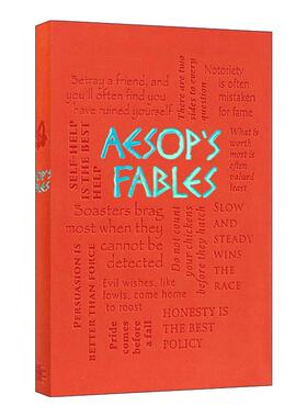 英文原版 Aesop's Fables 伊索寓言 第2版 软精装皮质封面词云经典 Word Cloud Classics 英文版 进口英语原版书籍