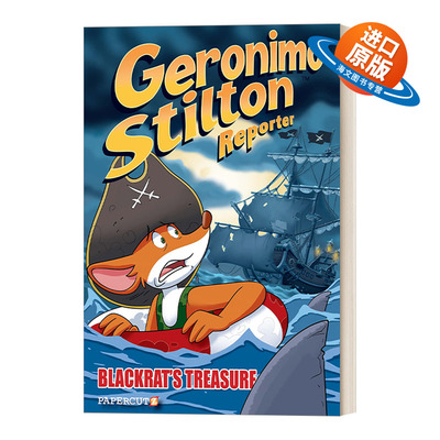 英文原版 Geronimo Stilton Reporter #10 Blackrat's Treasure 老鼠记者 全彩漫画小说10 精装 英文版 进口英语原版书籍