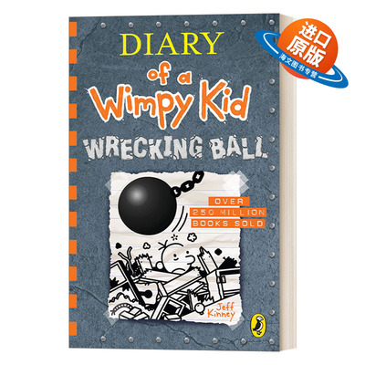 英文原版 Diary of a Wimpy Kid Wrecking Ball Book 14 小屁孩日记14 平装 新版 英文版 进口英语原版书籍