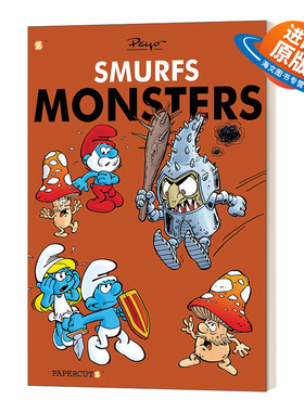 英文原版 Smurfs Monsters 蓝精灵怪物 全彩绘本故事图画书 英文版 进口英语原版书籍儿童外文书
