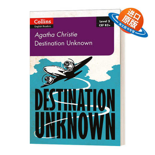 英文原版小说 Collins Agatha Christie ELT Readers Destination Unknown B2+ 英文版 进口英语原版书籍