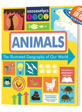 英文原版 The Illustrated Geography of Our World Animals 地球上的地理 动物 英文版 进口英语原版书籍儿童外文书