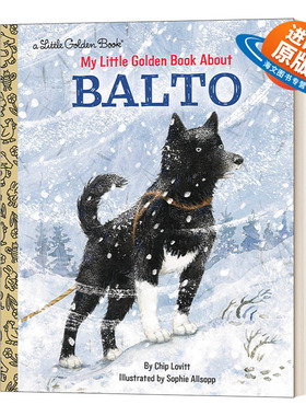 英文原版绘本 My Little Golden Book About Balto 巴尔托 兰登书屋精装小金书 英文版 进口英语原版书籍