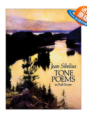 英文原版 Finlandia and Other Tone Poems in Full Score 芬兰颂和其它交响诗全谱 Jean Sibelius 英文版 进口英语原版书籍