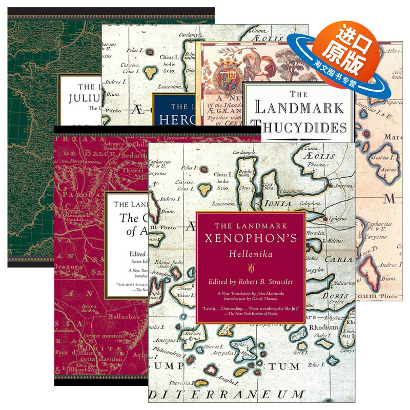 英文原版 The Landmark Series 里程碑系列5册 伯罗奔尼撒战争史 希罗多德 凯撒大帝 英文版 进口英语原版书籍