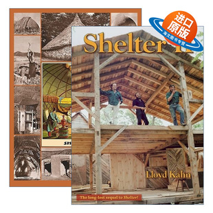 英文原版 Shelter 庇护所2册 绿色建筑住房设计 插图 Lloyd Kahn劳埃德·卡恩 英文版 进口英语原版书籍