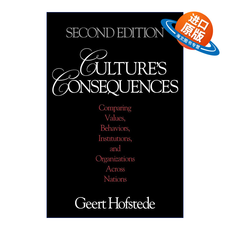英文原版 Culture's Consequences 文化的后果 吉尔特·霍夫斯塔德 英文版 进口英语原版书籍