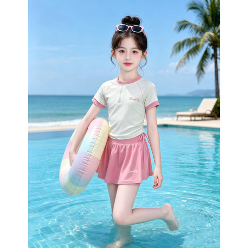 英国潮牌泳衣女儿童夏装2026新款