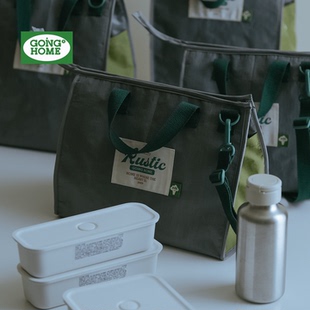 保温饭盒袋便携上班族带饭的手提袋饭盒午餐手提包防水男士带饭包