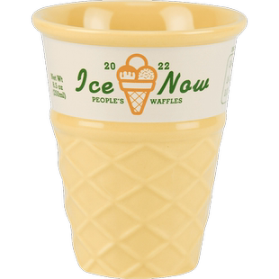 新款可爱陶瓷冰淇淋冰激凌甜筒小杯子女生高颜值家用牛奶咖啡水杯