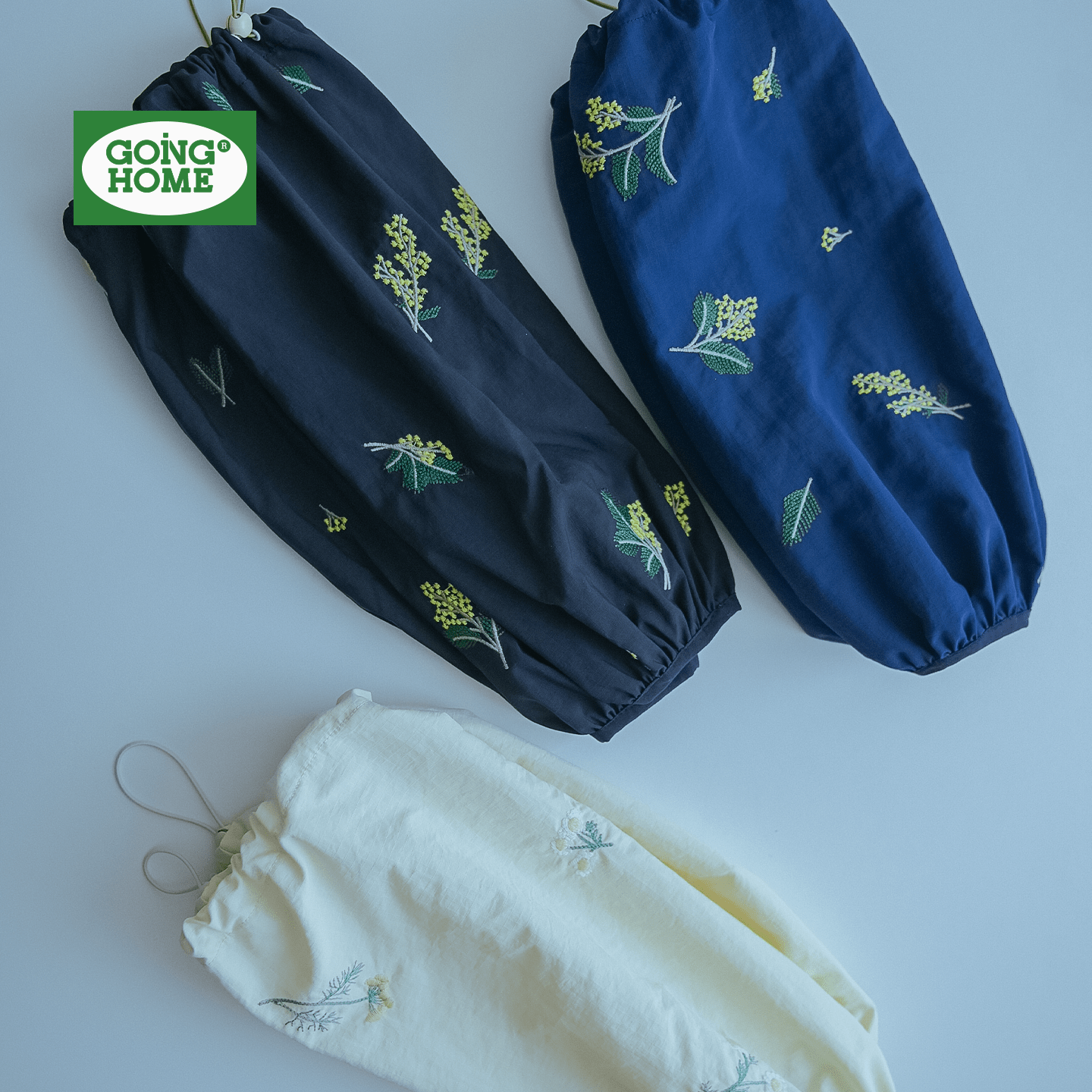 【柔软舒适】刺绣防泼水抽绳袖套