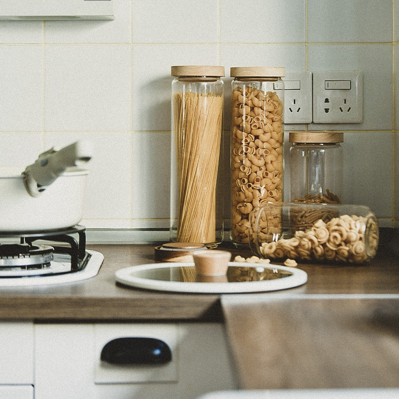 食品级玻璃意大利面条意面挂面收纳罐子厨房五谷杂粮储物密封瓶子
