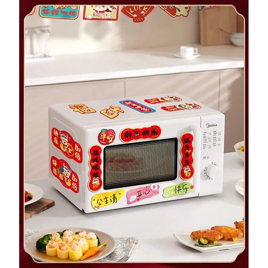 6pcs Cartoon Chinese New Year Fridge Magnets Celebrating Tra