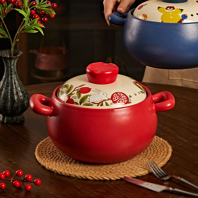 新年礼物景德镇2025新款砂锅陶瓷煲汤炖锅耐高温干烧不裂家用炖汤,厨房/烹饪用具,砂锅/石锅,淘宝优惠券,粉丝福利购,淘宝优惠卷
