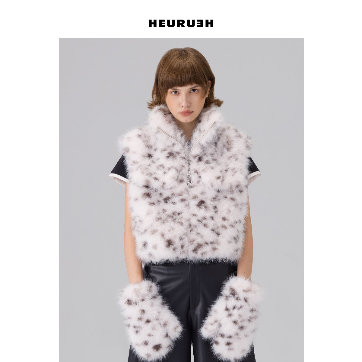 HEURUEHEdgePocket仿毛背心