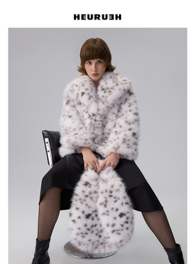 HEURUEH  Lynx Tailored Jacket  大翻领仿毛外套中长款冬季保暖